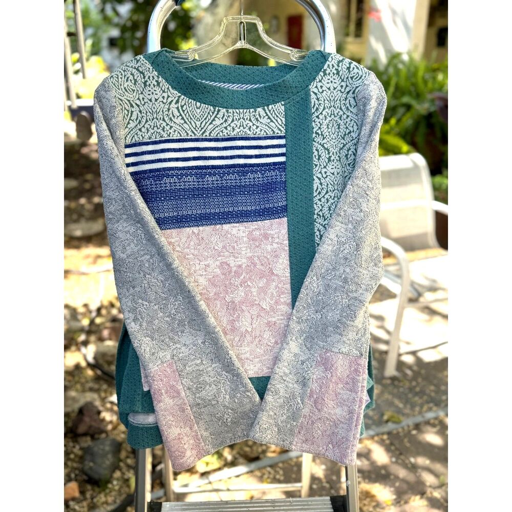 Anthro Postmark Latitudes Patchwork Cotton Blend … - image 4